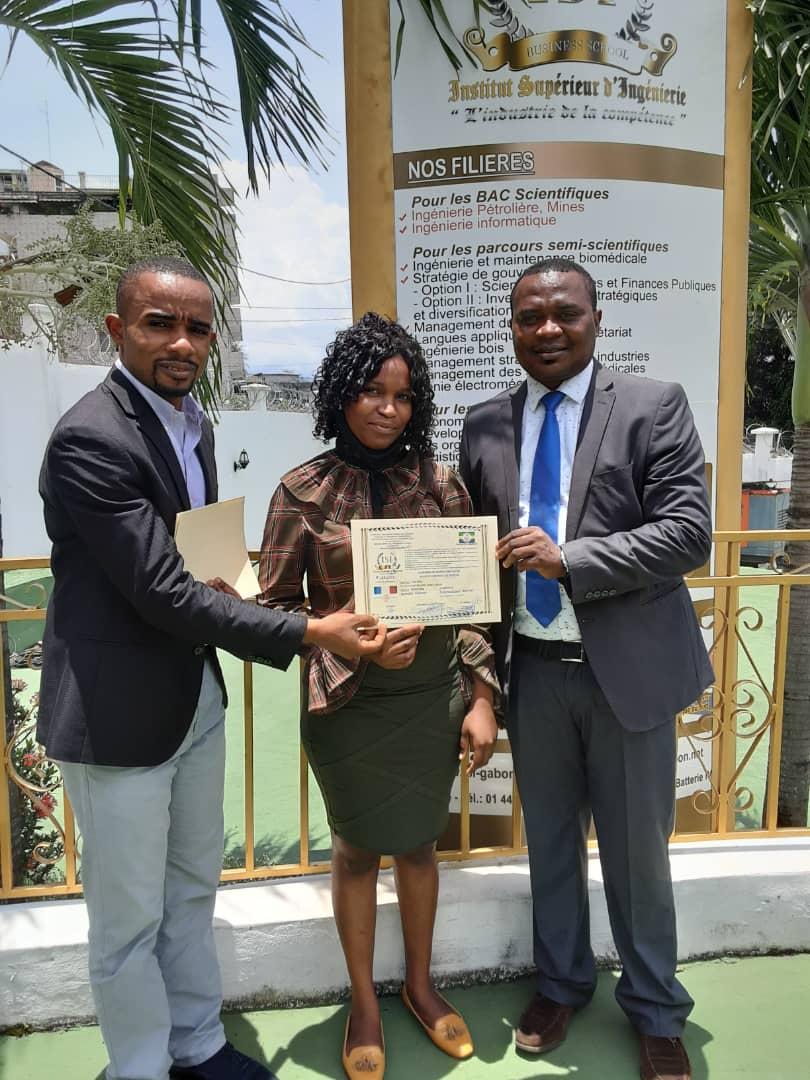 Mlle LEBOUENY Grace Joelly diplôme d'ISI